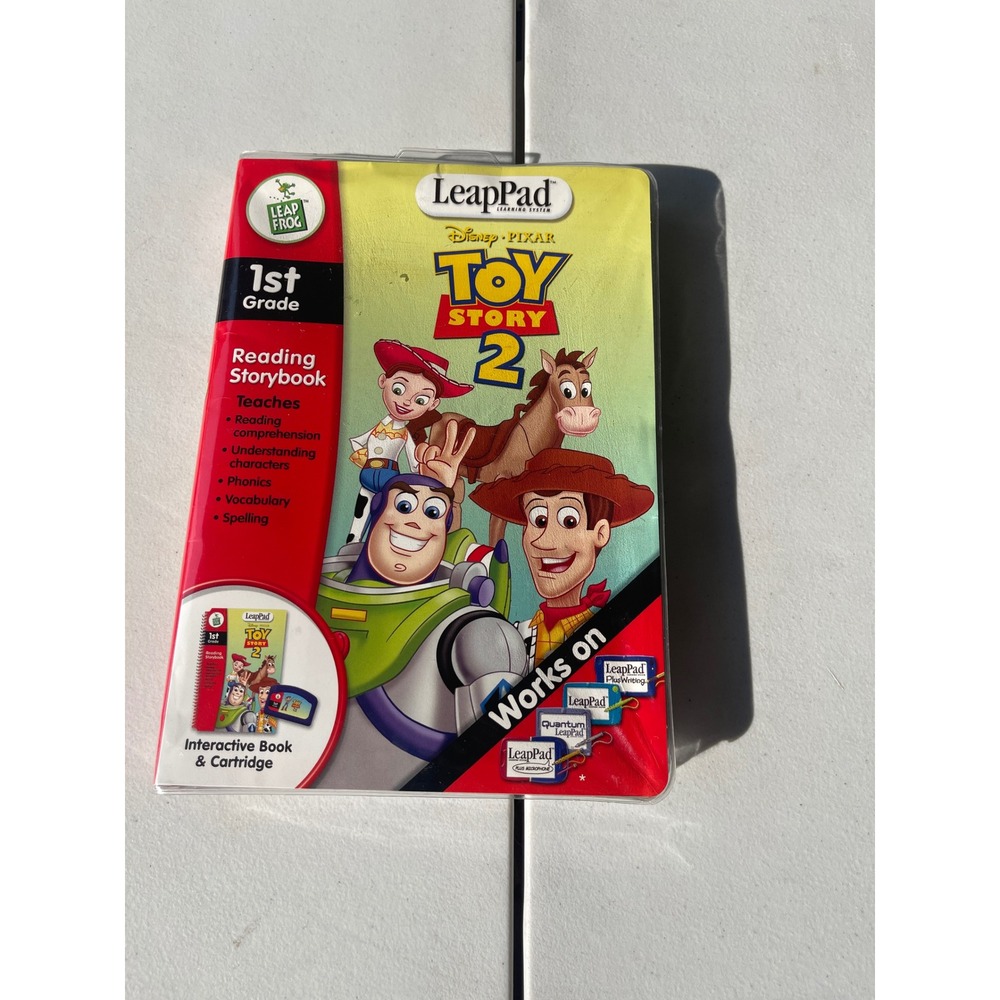 LeapFrog LeapPad Toy Story 2 Interactive Book & Cartridge 1st Grade Reading